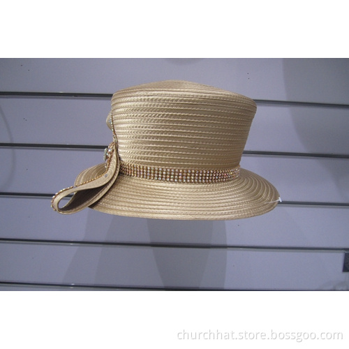 Ladies' Satin Ribbon Church Dress Couture Hats